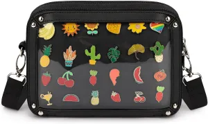 STEAMEDBUN Ita Bag Crossbody Pin Bag Multi-Purpose Backpack Kawaii Pin Display With Insert