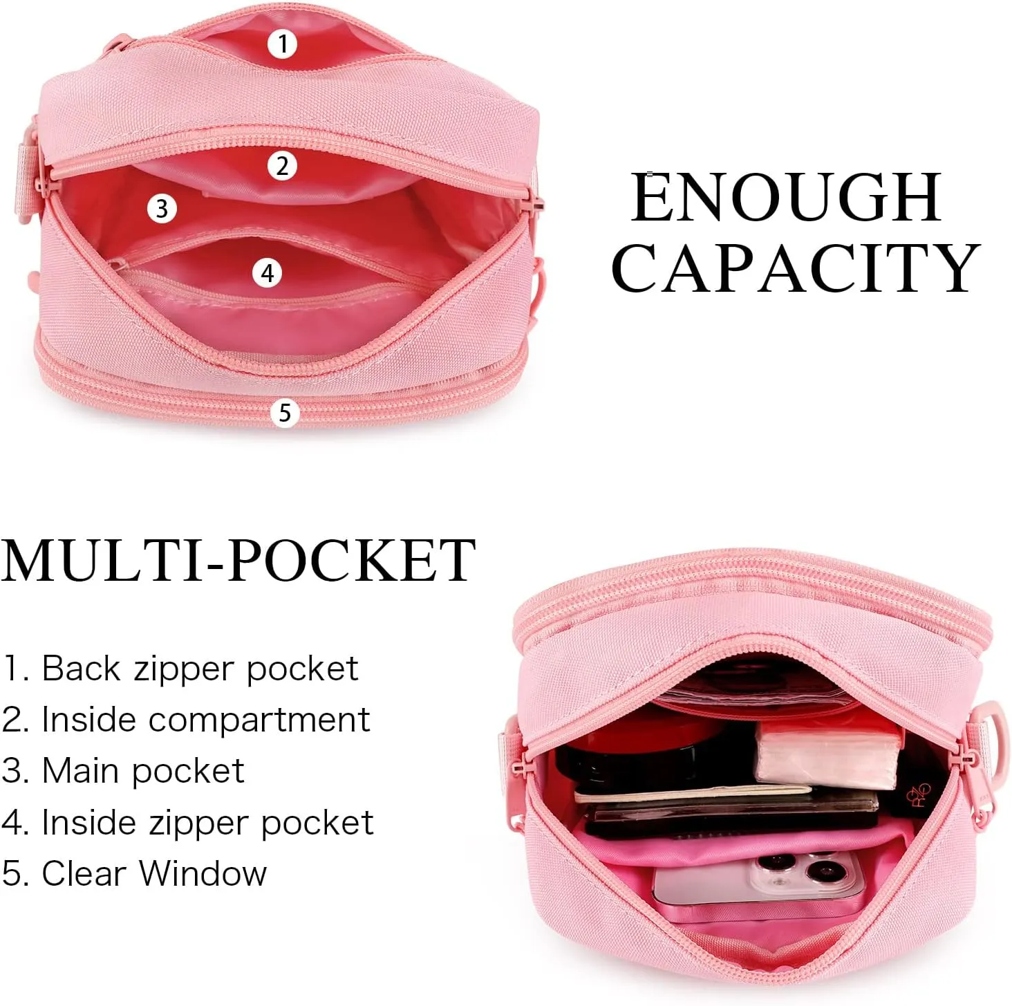 STEAMEDBUN Ita Bag Crossbody Small Pin Display Bag with Insert