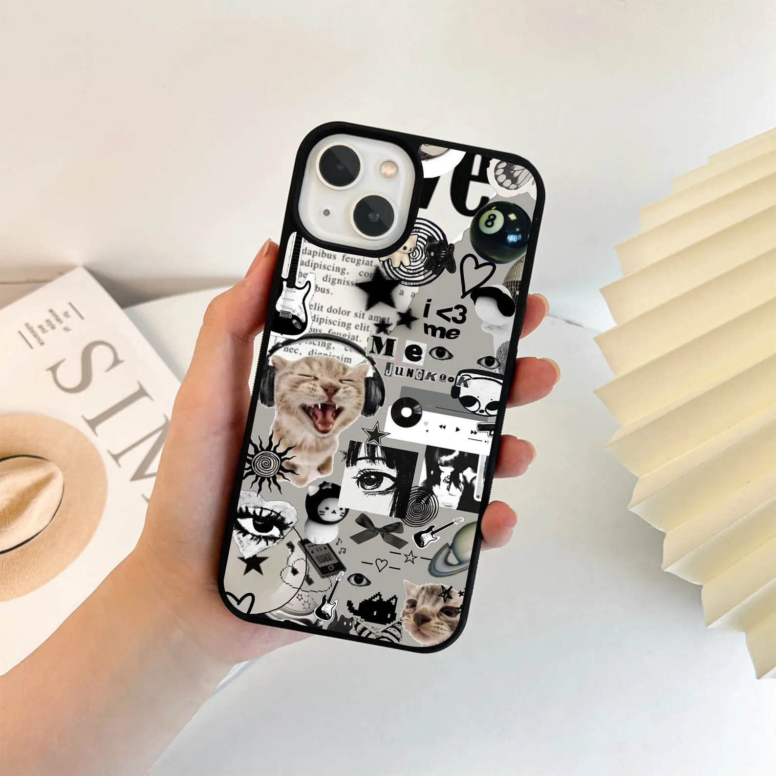 Stellar Cat Symphony Glass Case