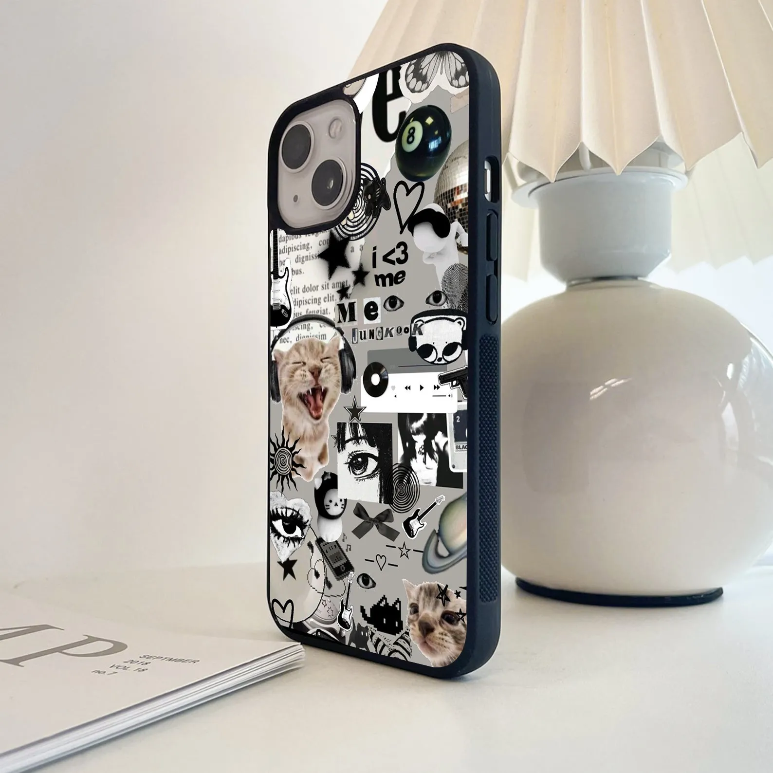 Stellar Cat Symphony Glass Case