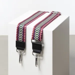 strap ethno multi magenta - black