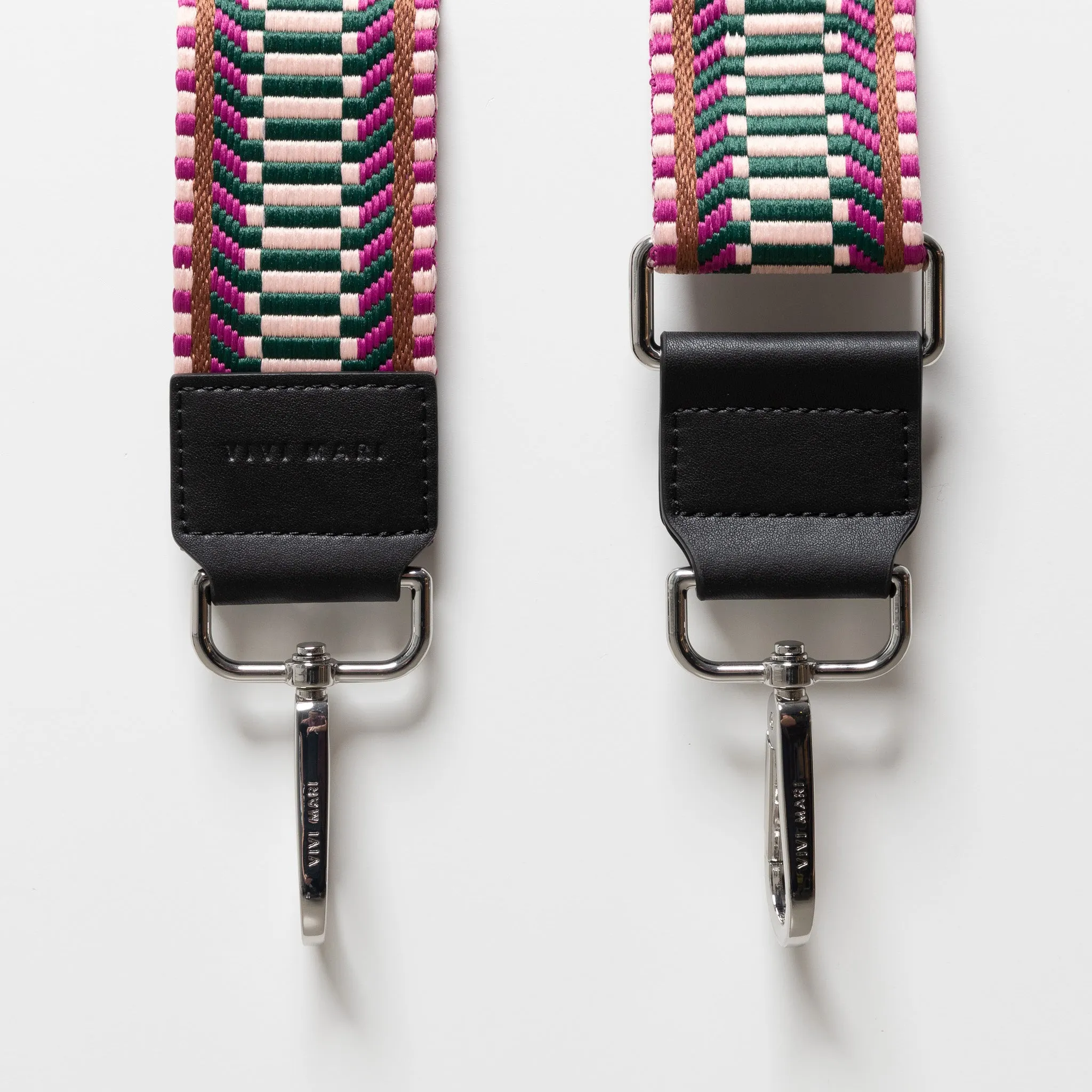 strap ethno multi magenta - black