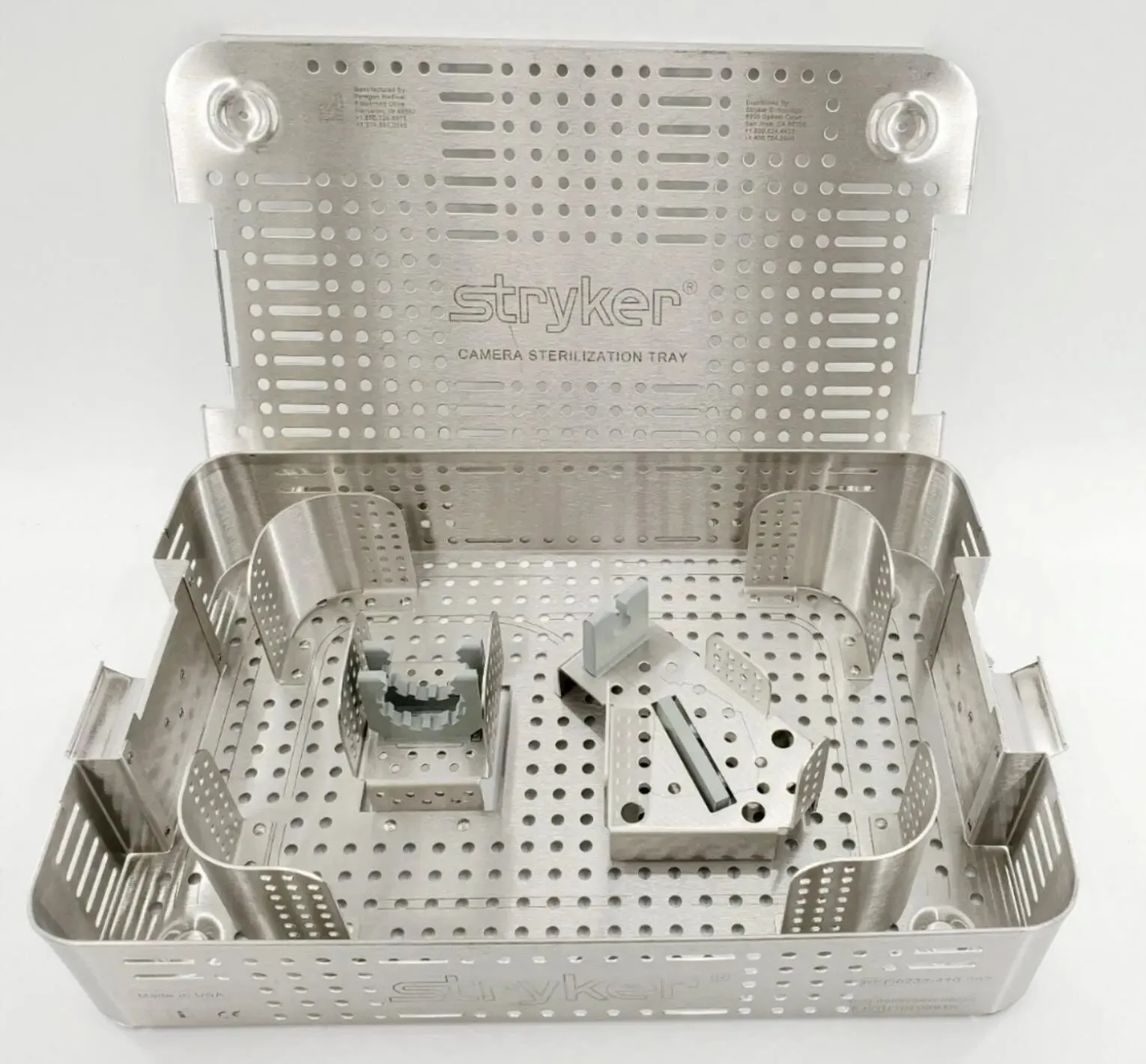 Stryker 0233-410-002 Camera Sterilization Tray 15-1/4" x 10-1/4" x 3"