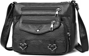Stylish Multi pocket Shoulder Bag Convenient & Crossbody Bag PU Leather Shoulder Bag Bag for Men & Women
