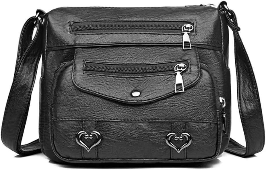 Stylish Multi pocket Shoulder Bag Convenient & Crossbody Bag PU Leather Shoulder Bag Bag for Men & Women
