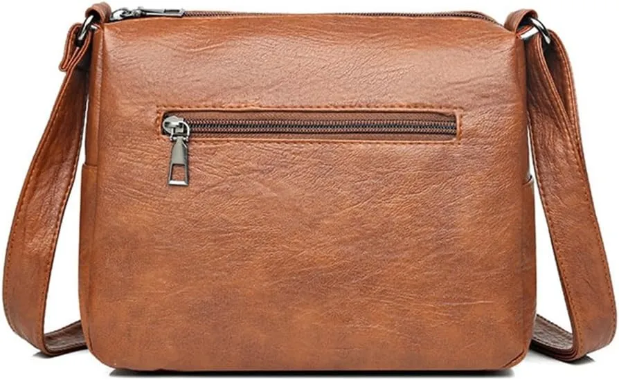 Stylish Multi pocket Shoulder Bag Convenient & Crossbody Bag PU Leather Shoulder Bag Bag for Men & Women