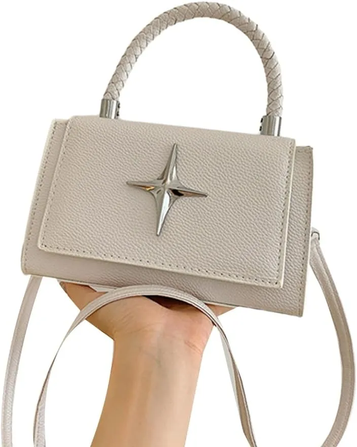 Stylish Small Square Handbag PU Shoulder Bag Elegant & Versatile Crossbody Bag Minimalists for Fashionable Women