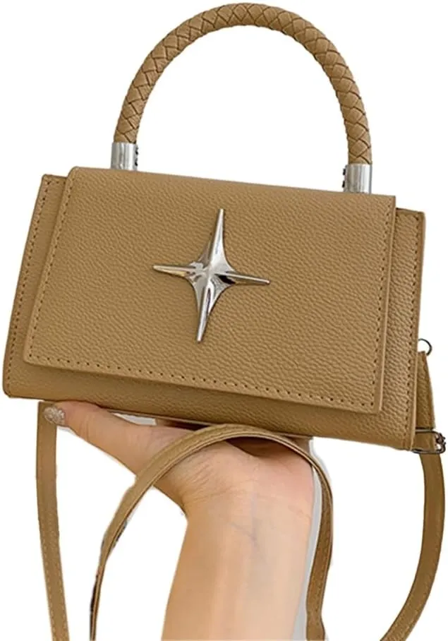 Stylish Small Square Handbag PU Shoulder Bag Elegant & Versatile Crossbody Bag Minimalists for Fashionable Women