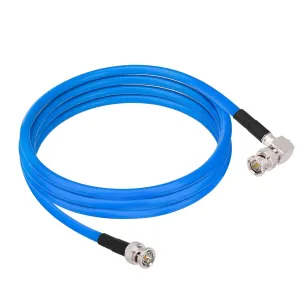 Superbat 6G/12G SDI Cable 75 Ohm Short BNC Cable 6ft BNC Male to Right Angle BNC Male Belden 1694A Digital Video Cable for HD Cameras CCTV Monitor SDI Video Equipment Supports HD-SDI/3G-SDI/4K/8K