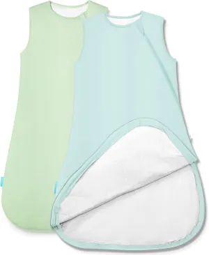 Supersoft Sleep Sack 1.0 TOG, Premium Bamboo Viscose Baby Sleeping Bag 2-Way Zipper Sleep Sack Baby Wearable Blanket