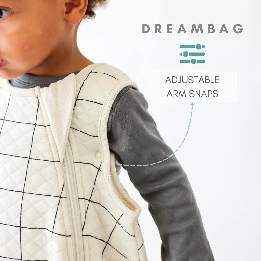 Tealbee Dreambag: Rayon made from Bamboo, Organic Cotton Baby Sleep Sack Universal Fit 6-24 months - 1.2 TOG All Season Baby Wearable Blanket - 2-way zipper - Checkered