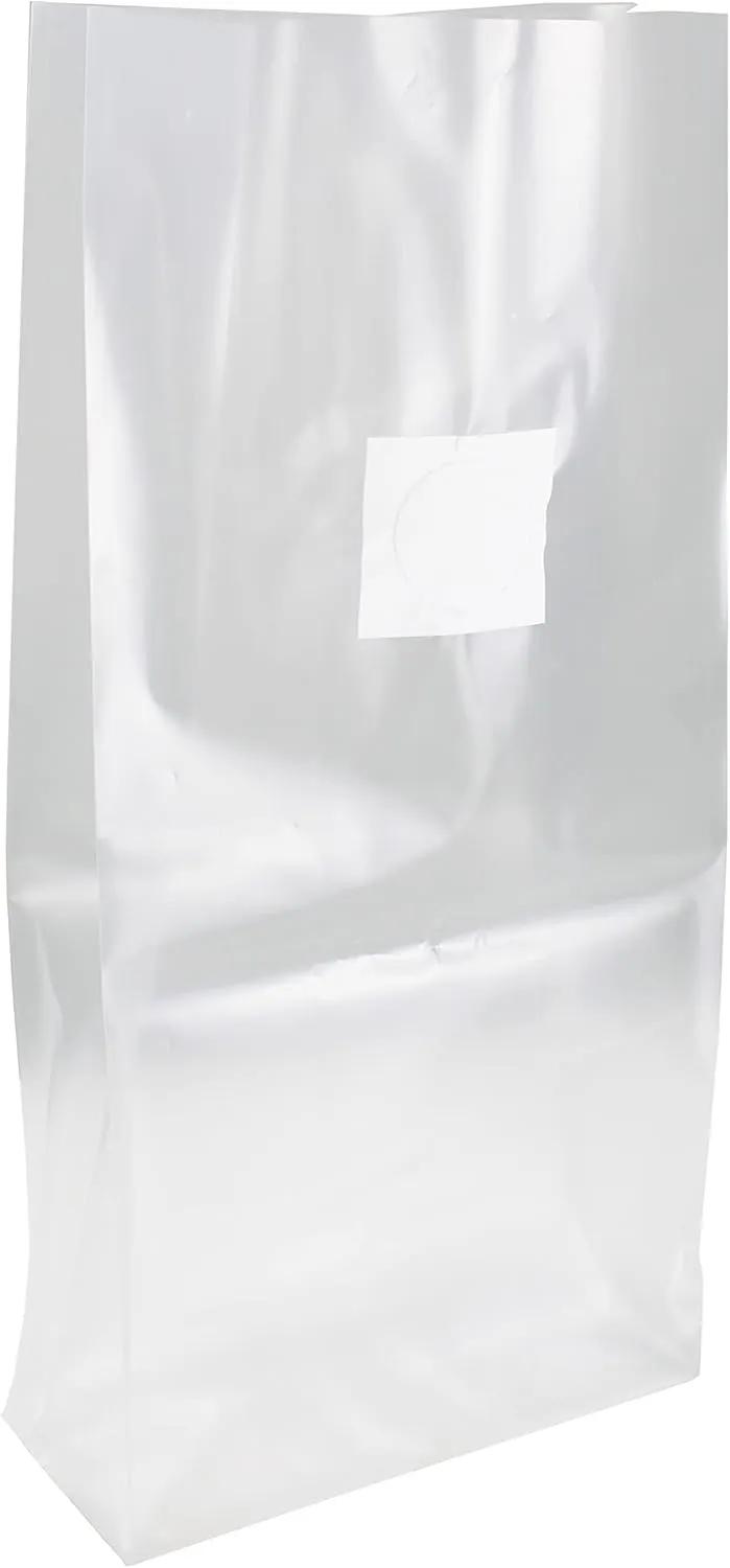 TEXALAN(R Mushroom Grow Bags with 0.5 Micron Filter 3 Mil Polypropylene for Substrate Autoclavable Mushroom Cultivation 8"X5"X19", 50 PCS