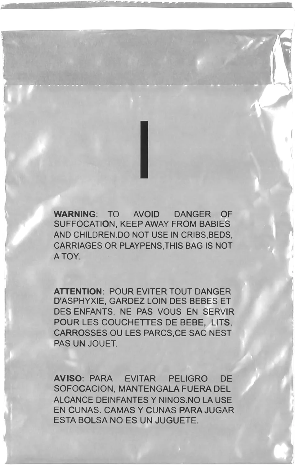 The Boxery 9x12'' Self Seal Clear 1.5Mil Poly Bags with Suffocation Warning for Packaging, Clothing & FBA -Permanent Adhesive - 2,000 Count