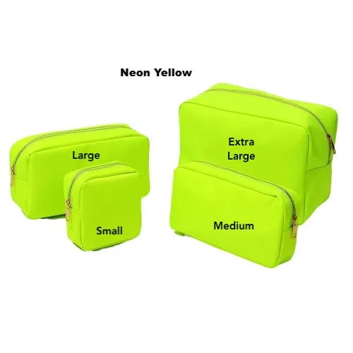 Tie Dye Summer Nylon Cosmetic Bag  DIY Customizable With Glitter Varsity  Makeup Bag