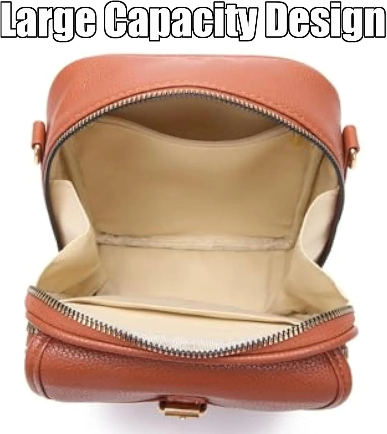 Tojoyride Crossbody Bag, Tojoyride Urvashi Anti Theft Crossbody Leather Purse Bag with Built in Wallet for Women