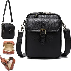 Tojoyride Crossbody Bag, Tojoyride Urvashi Anti Theft Crossbody Leather Purse Bag with Built in Wallet for Women