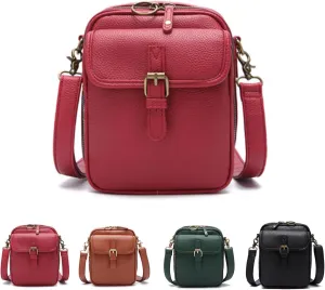Tojoyride Crossbody Bag, Vintage Anti-Theft Wallet, Adjustable Strap Can Be Used as Crossbody or Shoulder