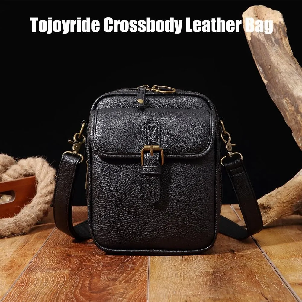 Tojoyride Crossbody Leather Bag, Tojoyride Crossbody Purse, Urvashi Crossbody Bag for Women, Vintage Anti Theft Purse