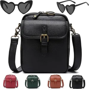 Tojoyride Crossbody Leather Bag, Tojoyride Crossbody Purse, Urvashi Crossbody Bag for Women, Vintage Anti Theft Purse