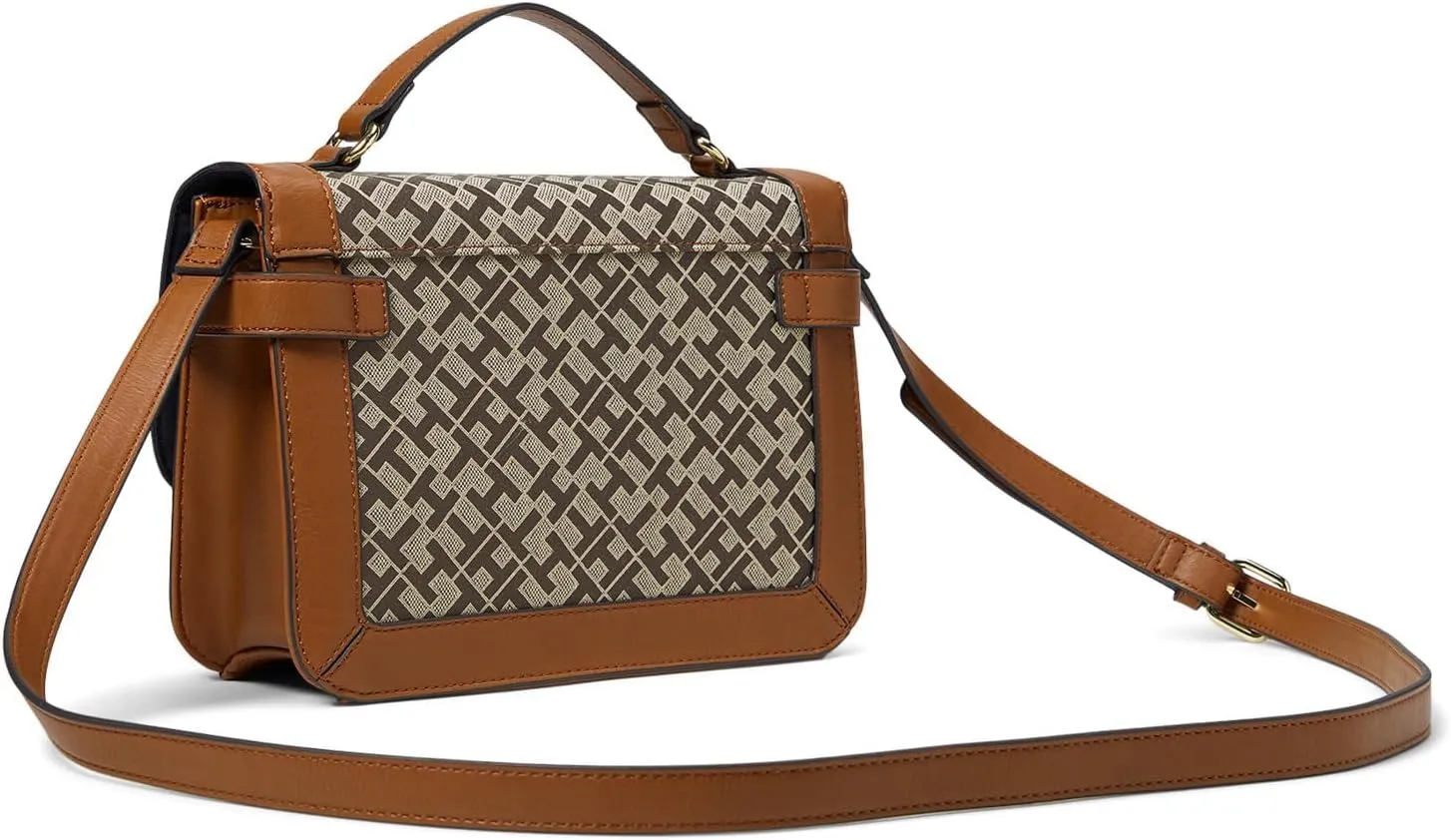 Tommy Hilfiger Lucia Geo Poly Jacquard Top-Handle Crossbody