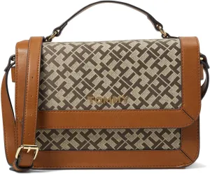 Tommy Hilfiger Lucia Geo Poly Jacquard Top-Handle Crossbody