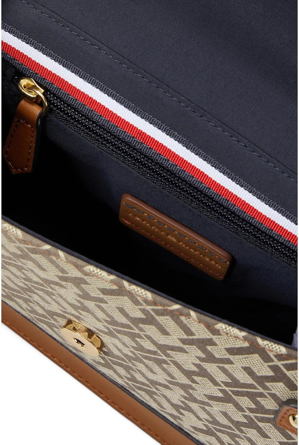Tommy Hilfiger Lucia Geo Poly Jacquard Top-Handle Crossbody