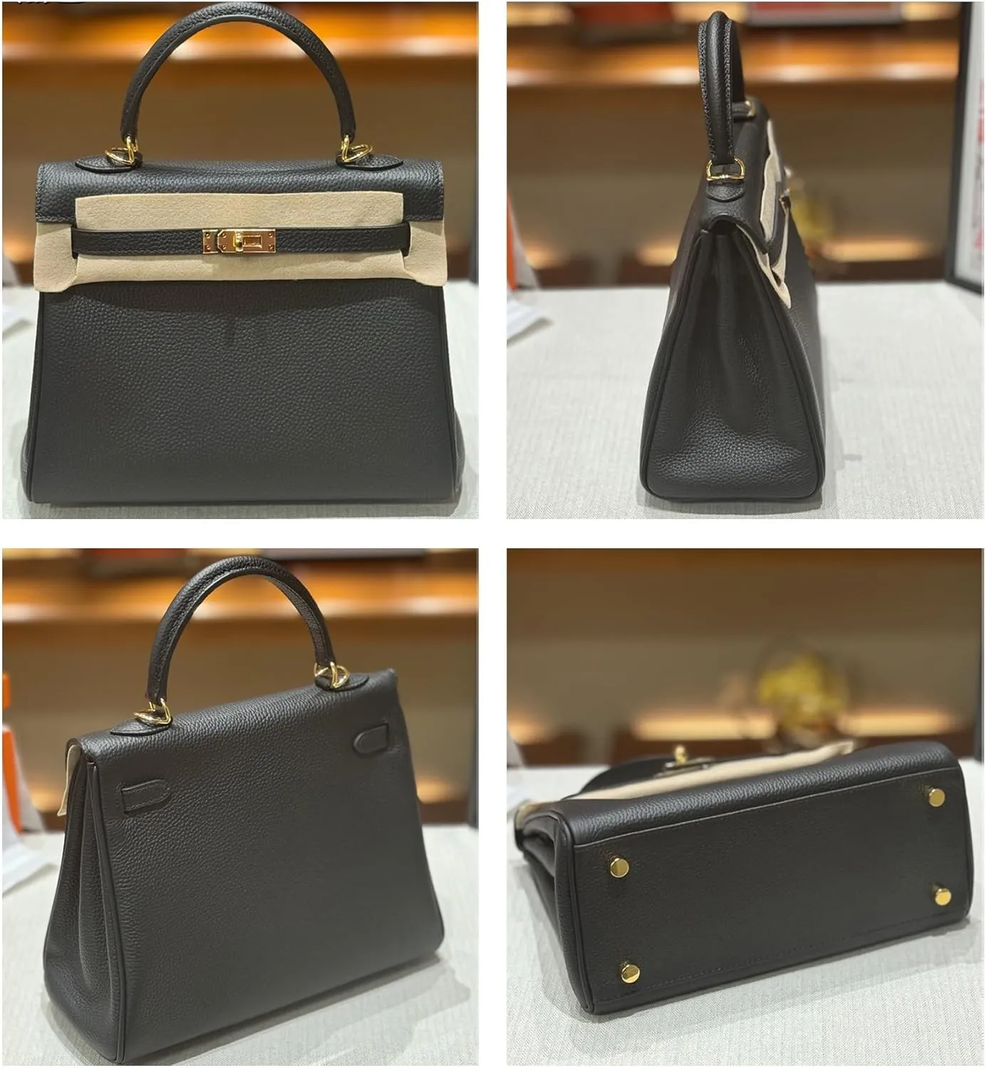 Tote Bag for Women, Genuine Leather Top Handle Handbag, Fashion Vintage Shoulder Bag, Crossbody, With 2 strap.