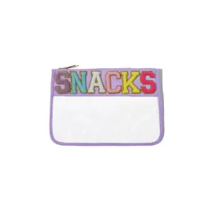 Transparent PVC waterproof travel cosmetic bag with embroidery