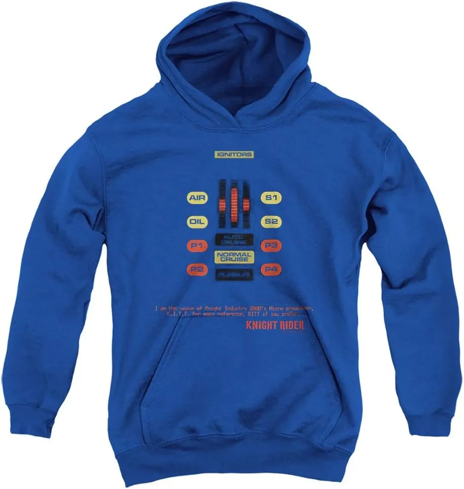 Trevco Knight Rider Kitt Consol Unisex Youth Pull-Over Hoodie
