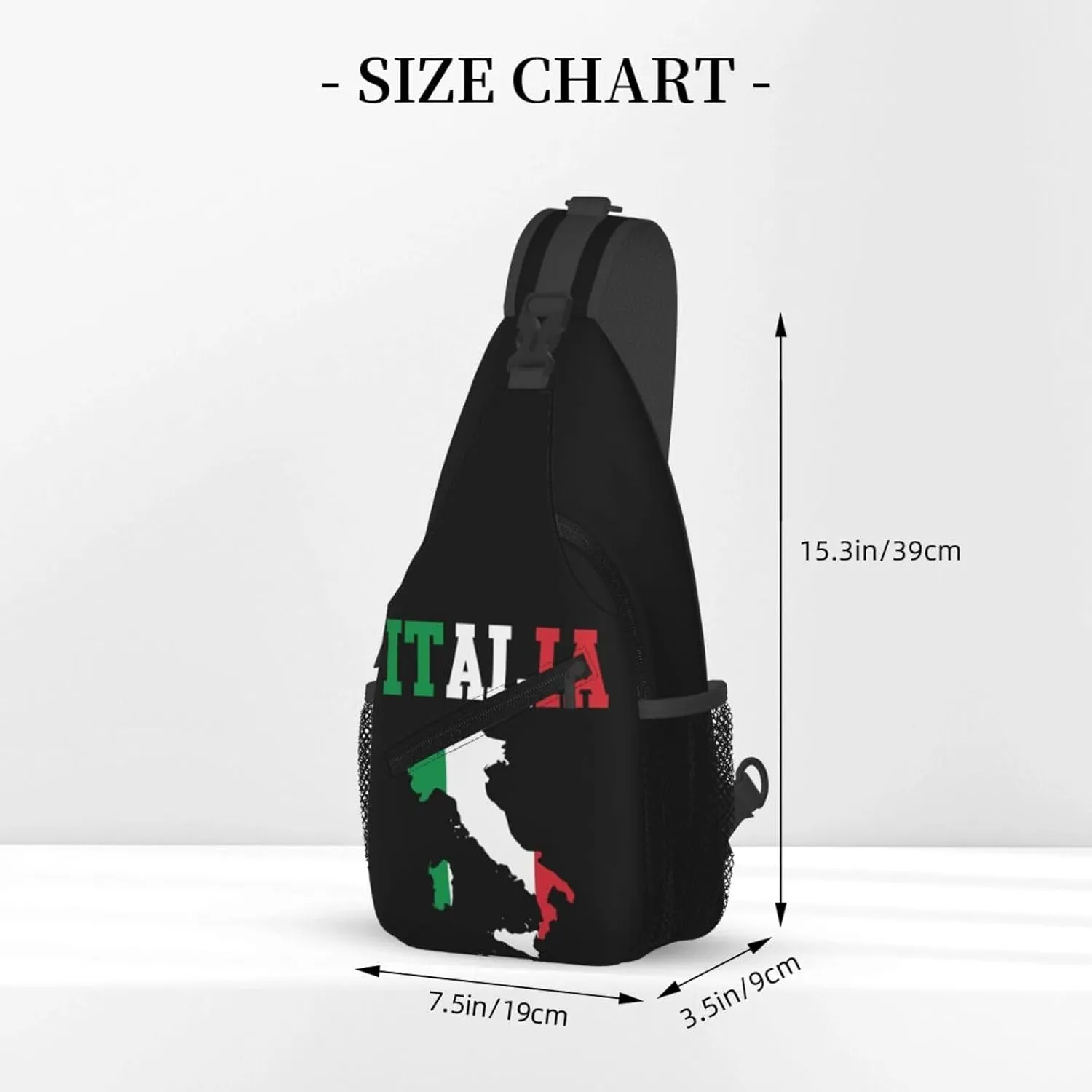 Trinidad Strong Vintage Graffiti Flag Sling Bag Adjustable Chest Bags Casual Crossbody Bag Travel Shoulder Backpack