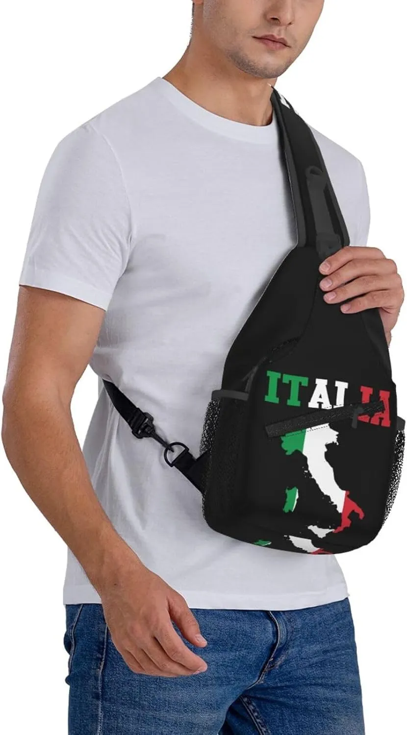 Trinidad Strong Vintage Graffiti Flag Sling Bag Adjustable Chest Bags Casual Crossbody Bag Travel Shoulder Backpack