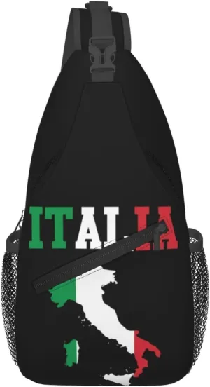 Trinidad Strong Vintage Graffiti Flag Sling Bag Adjustable Chest Bags Casual Crossbody Bag Travel Shoulder Backpack