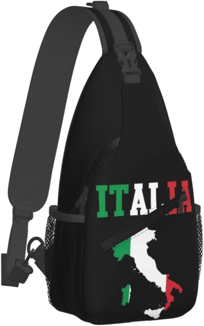Trinidad Strong Vintage Graffiti Flag Sling Bag Adjustable Chest Bags Casual Crossbody Bag Travel Shoulder Backpack