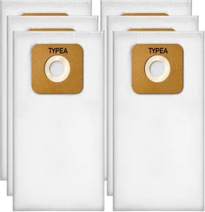 Type A HEPA Vacuum Bags for Riccar Most Vibrance/R-Series & Simplicity 5000/6000 - Replacement RAH-6/SAH-6, 5-Layer Filtration, 99.97% Dust Capture (12)