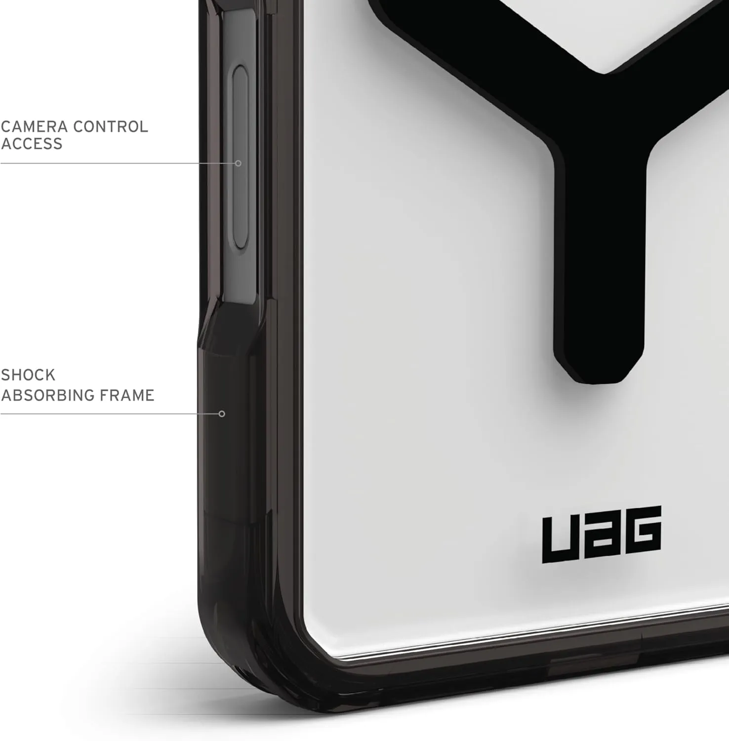 URBAN ARMOR GEAR UAG Designed for iPhone 16 Pro Max Case 6.9" Plyo - Compatible with MagSafe Charging Rugged Slim Anti-Yellowing Transparent Clear Shockproof MIL-STD Protective Cover, Black/Black