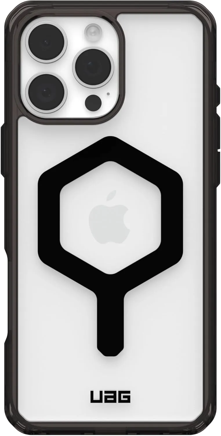 URBAN ARMOR GEAR UAG Designed for iPhone 16 Pro Max Case 6.9" Plyo - Compatible with MagSafe Charging Rugged Slim Anti-Yellowing Transparent Clear Shockproof MIL-STD Protective Cover, Black/Black