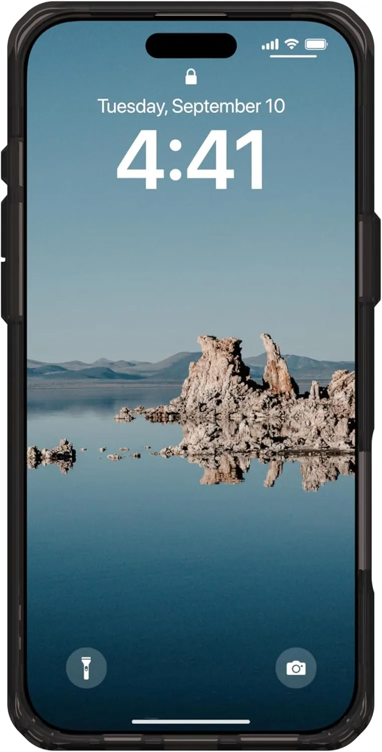 URBAN ARMOR GEAR UAG Designed for iPhone 16 Pro Max Case 6.9" Plyo - Compatible with MagSafe Charging Rugged Slim Anti-Yellowing Transparent Clear Shockproof MIL-STD Protective Cover, Black/Black