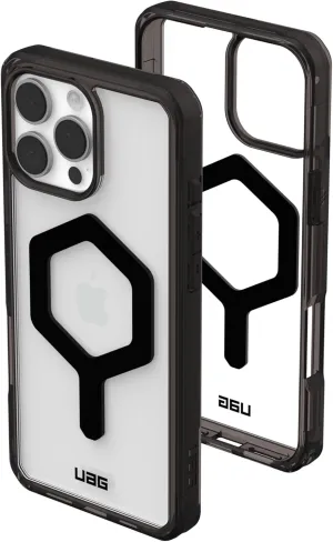 URBAN ARMOR GEAR UAG Designed for iPhone 16 Pro Max Case 6.9" Plyo - Compatible with MagSafe Charging Rugged Slim Anti-Yellowing Transparent Clear Shockproof MIL-STD Protective Cover, Black/Black