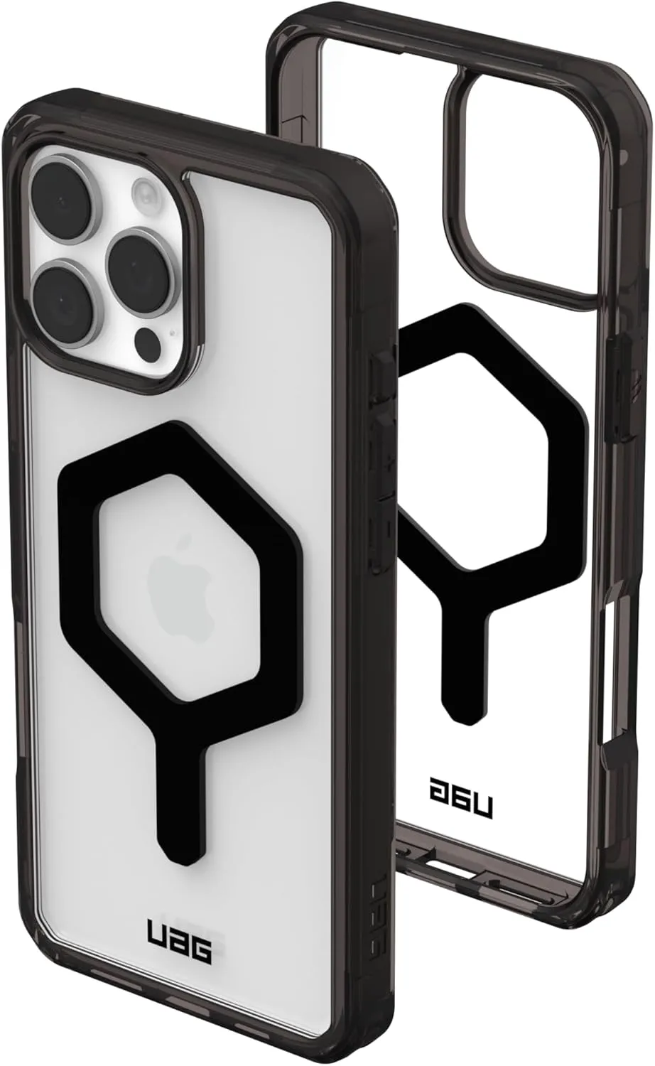 URBAN ARMOR GEAR UAG Designed for iPhone 16 Pro Max Case 6.9" Plyo - Compatible with MagSafe Charging Rugged Slim Anti-Yellowing Transparent Clear Shockproof MIL-STD Protective Cover, Black/Black