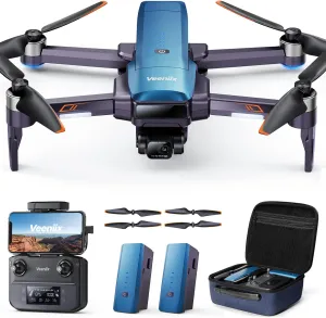 V11 Drones with Camera for Adults 4K, 70Min Long Flight Time, Gimbal & EIS 4K/30FPS Professional Drone, 3KM Long Range, GPS Auto Return, Easy App-Controlled, Integrated FAA Remote ID