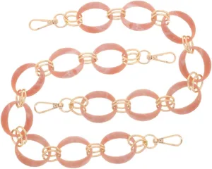 VALICLUD Bag Chain Bag Bag Short Purse Strap Chain Bag Strap Shoulder Strap Short Bag Strap Zinc Alloy Beige