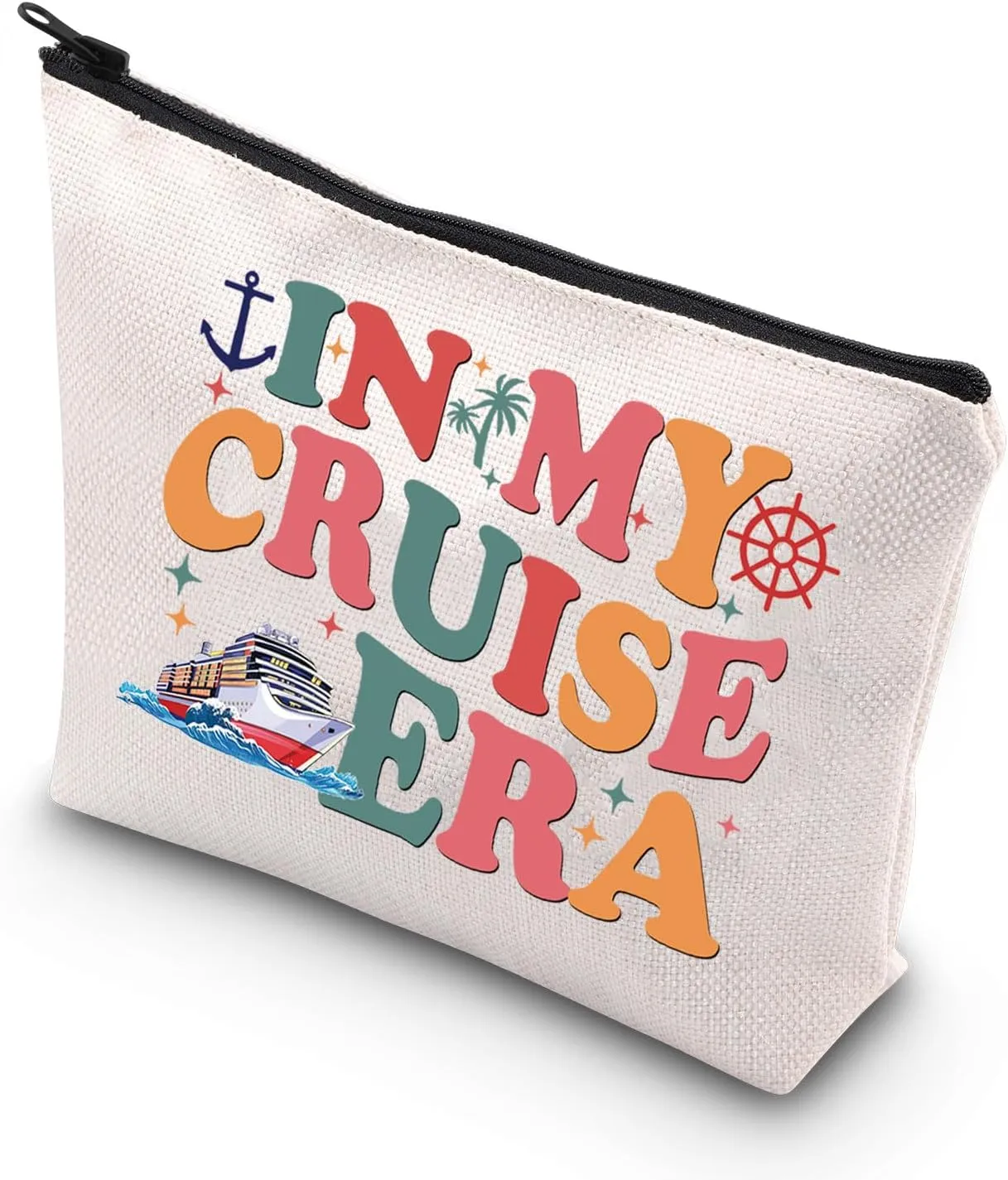 VAMSII Cruise Lover Makeup Bag Cruise Travel Gift In My Cruise Cosmetic Bag Cruise Trip Gift (Cruise)