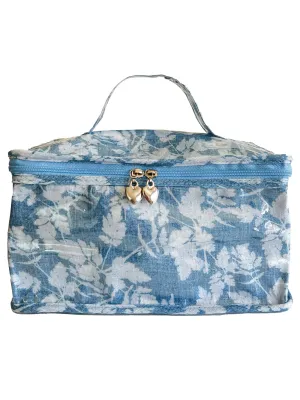 Vanity Bag, Floral Denim