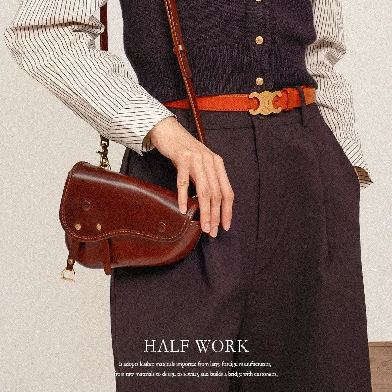 Vegetable-Tanned Leather Saddlebag