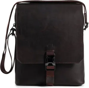VELEZ Top Grain Leather Bag For Men - Small Sling Messenger Bags - 11 inch Tablet - Mens Crossbody Shoulder Purse
