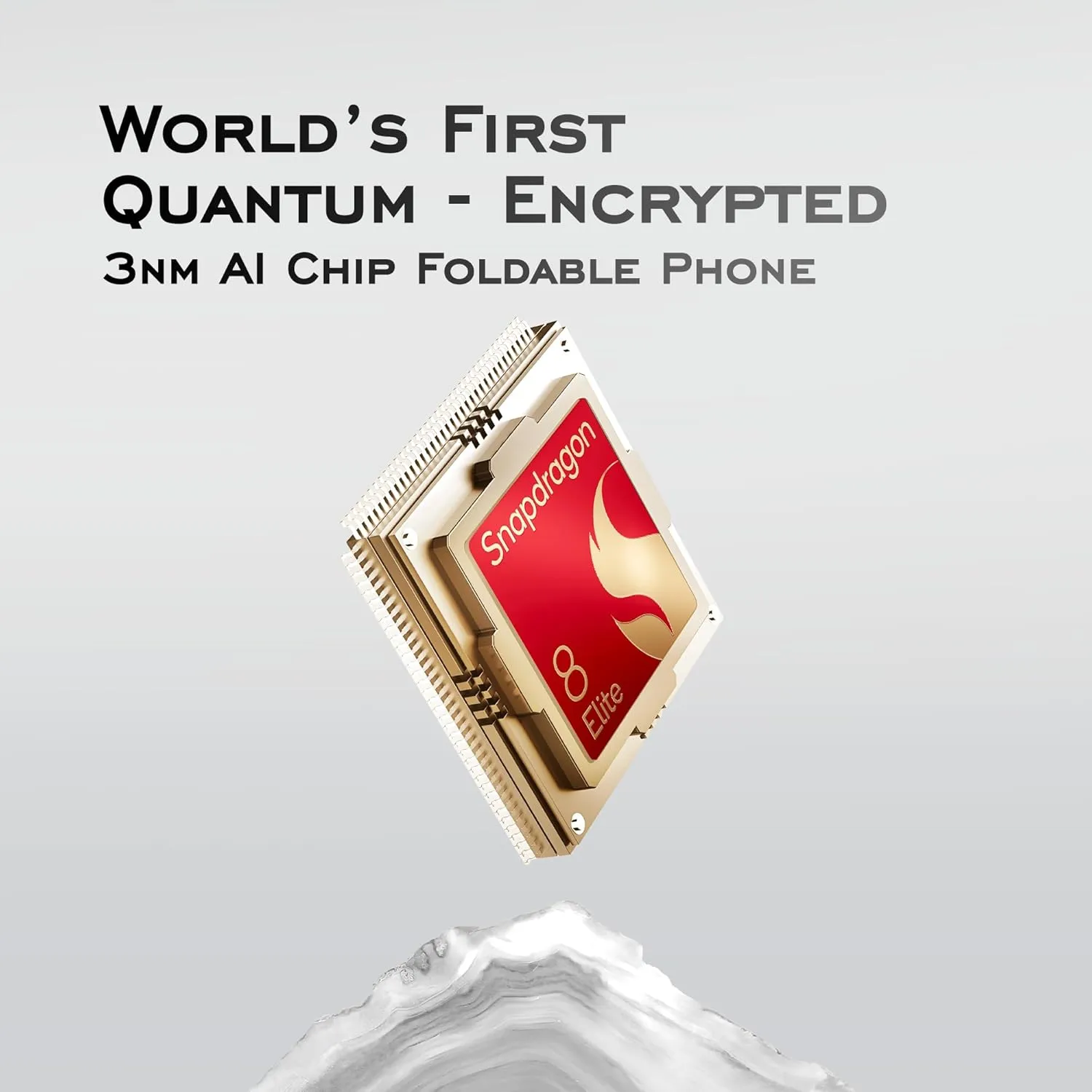 VERTU Quantum Flip Agate | Foldable 5G Smartphone with Quantum Encryption, Snapdragon 8 Gen4, 12GB RAM, 512GB, 50MP AI Camera, 65W Charging（Celestial Dark Agate）