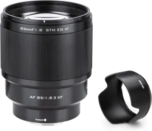 VILTROX AF 85mm F1.8 XF Prime Lens Auto Focus Medium Telephoto Portrait Lens Compatible with Fuji X Mount Camera X-T3 X-T2 X-T30 X-T20 X-T10 X-T100 X-PRO2 Black