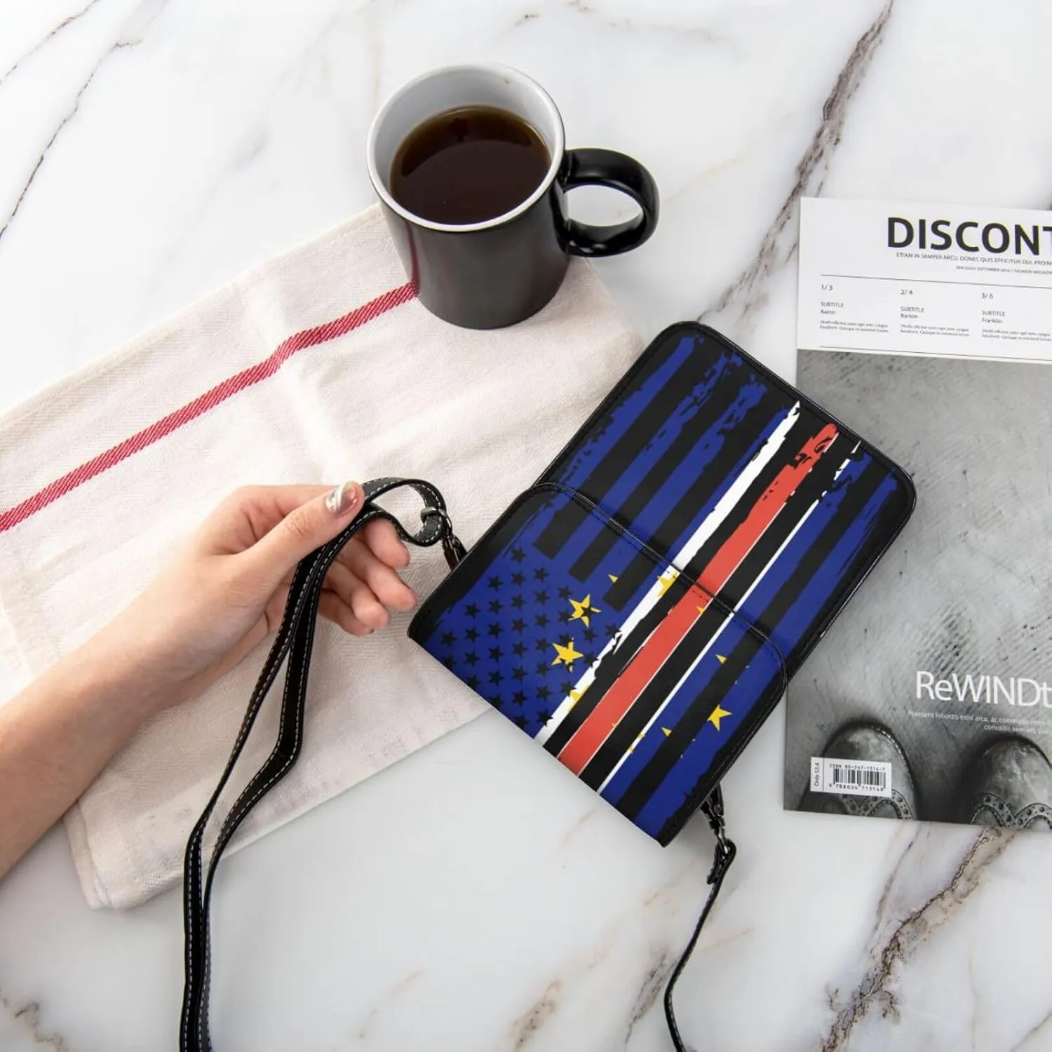 Vintage Chileans Chile America Flag Striped Patterns Small Crossbody Purse Cell Phone Bag for Women