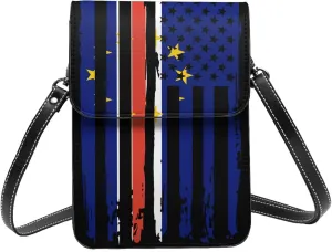 Vintage Chileans Chile America Flag Striped Patterns Small Crossbody Purse Cell Phone Bag for Women