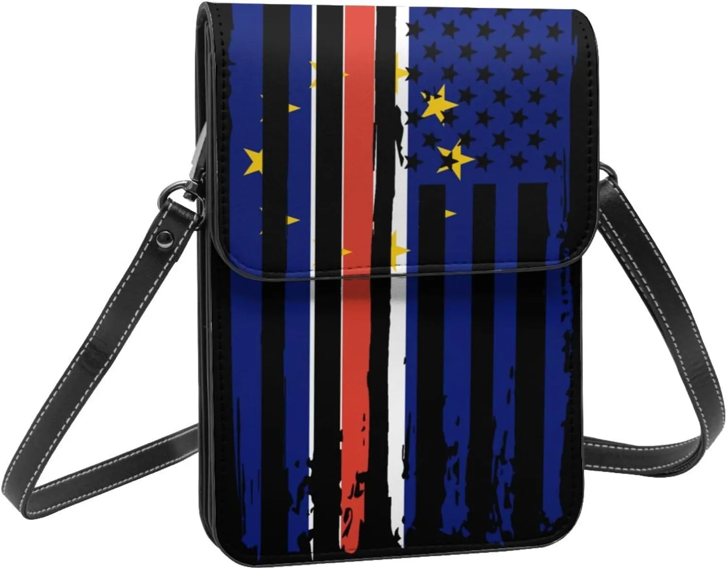 Vintage Chileans Chile America Flag Striped Patterns Small Crossbody Purse Cell Phone Bag for Women